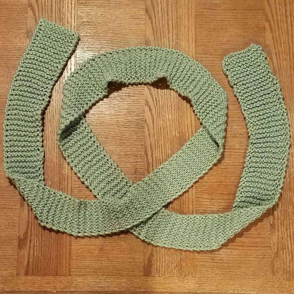 Set of Two Long Crocheted Scarves - Picture 2 of 4